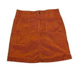 Old Navy Corduroy Skirt Size 2 Burnt Orange Retro Preppy It Girl Indie Academia